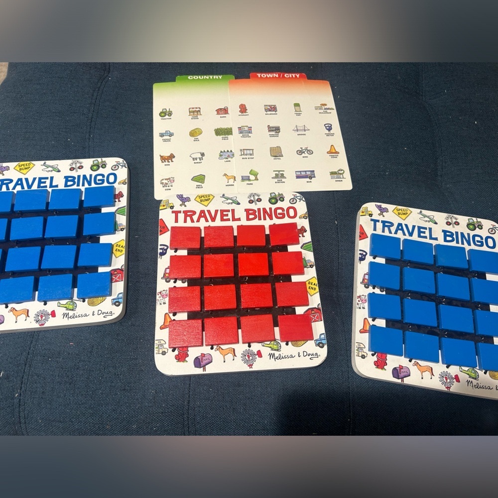 3 Melissa and Doug travel bingo games
